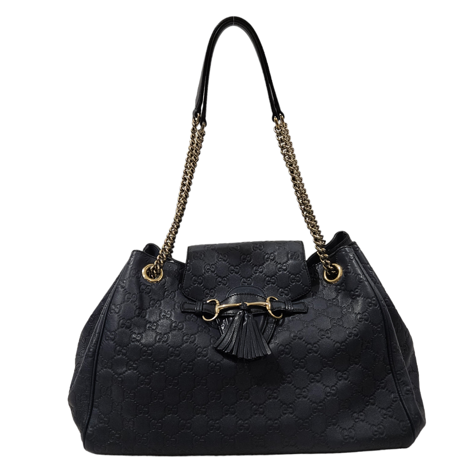 Emily guccissima 2025 shoulder bag black