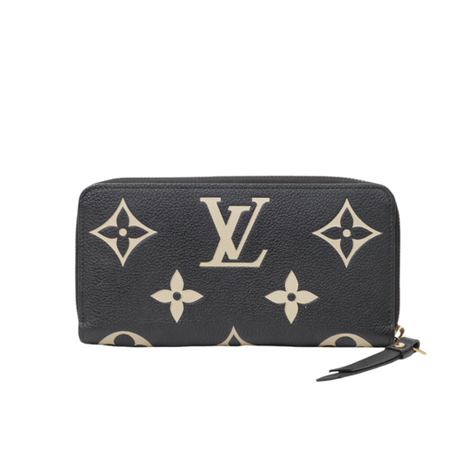 Louis Vuitton Monogram Giant Pattern Bicolor Empreinte Zippy Wallet