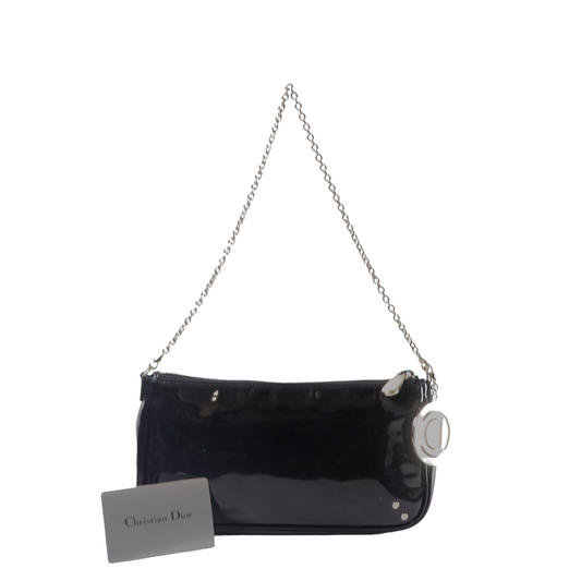 Dior Black Patent Leather Pochette