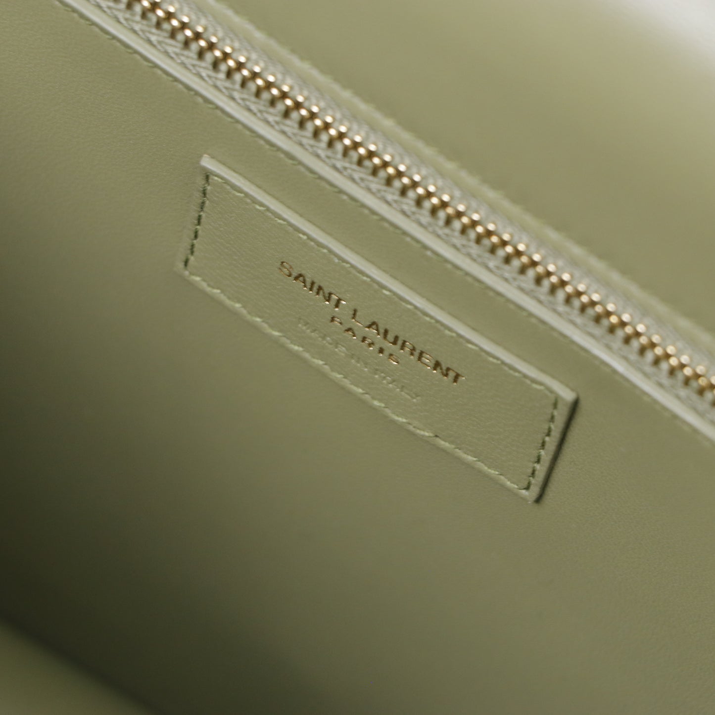 Saint Laurent Le Carre  Bag in Sage Green Leather