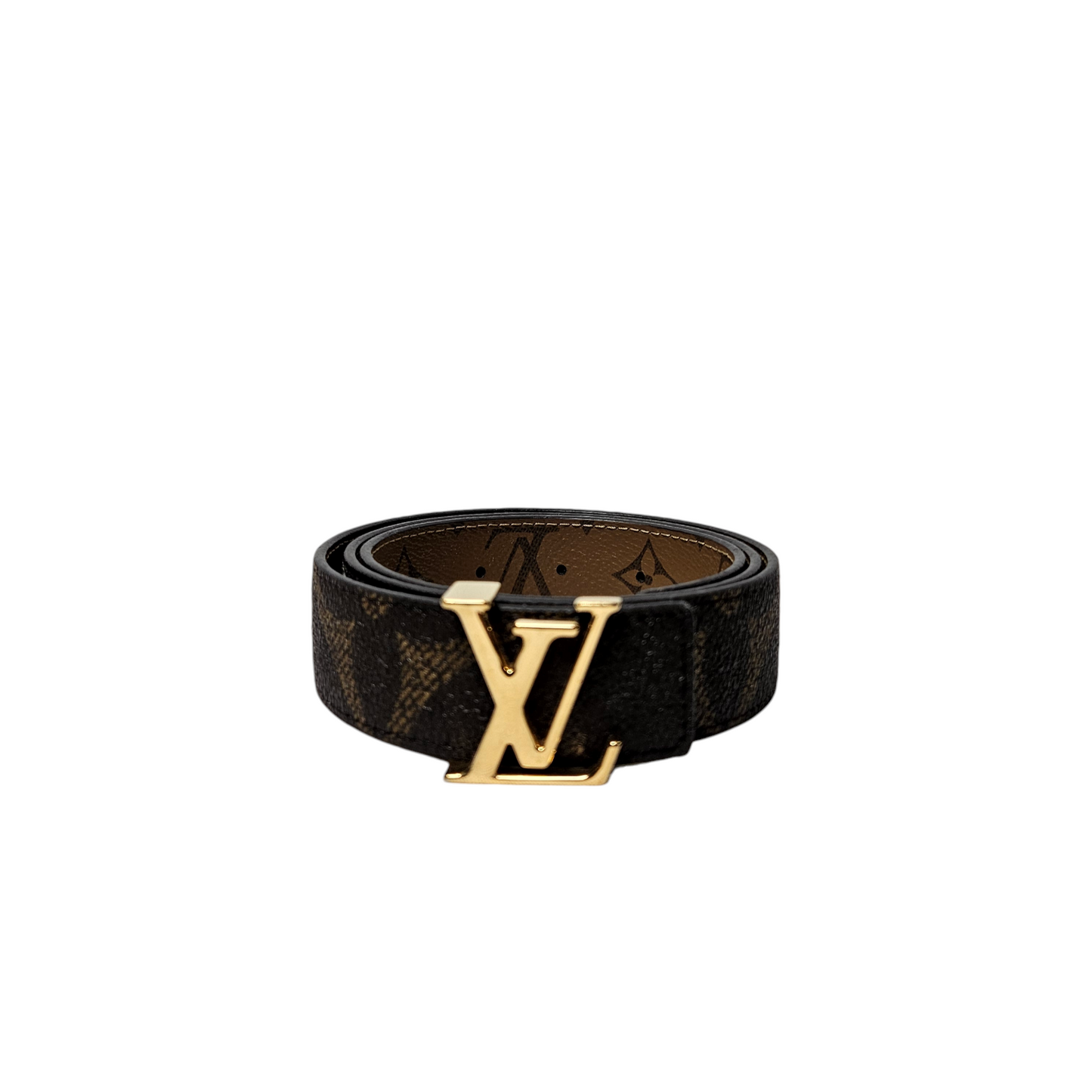 Louis Vuitton Gaint Monogram Reversible Initials Belt - Size 30inches
