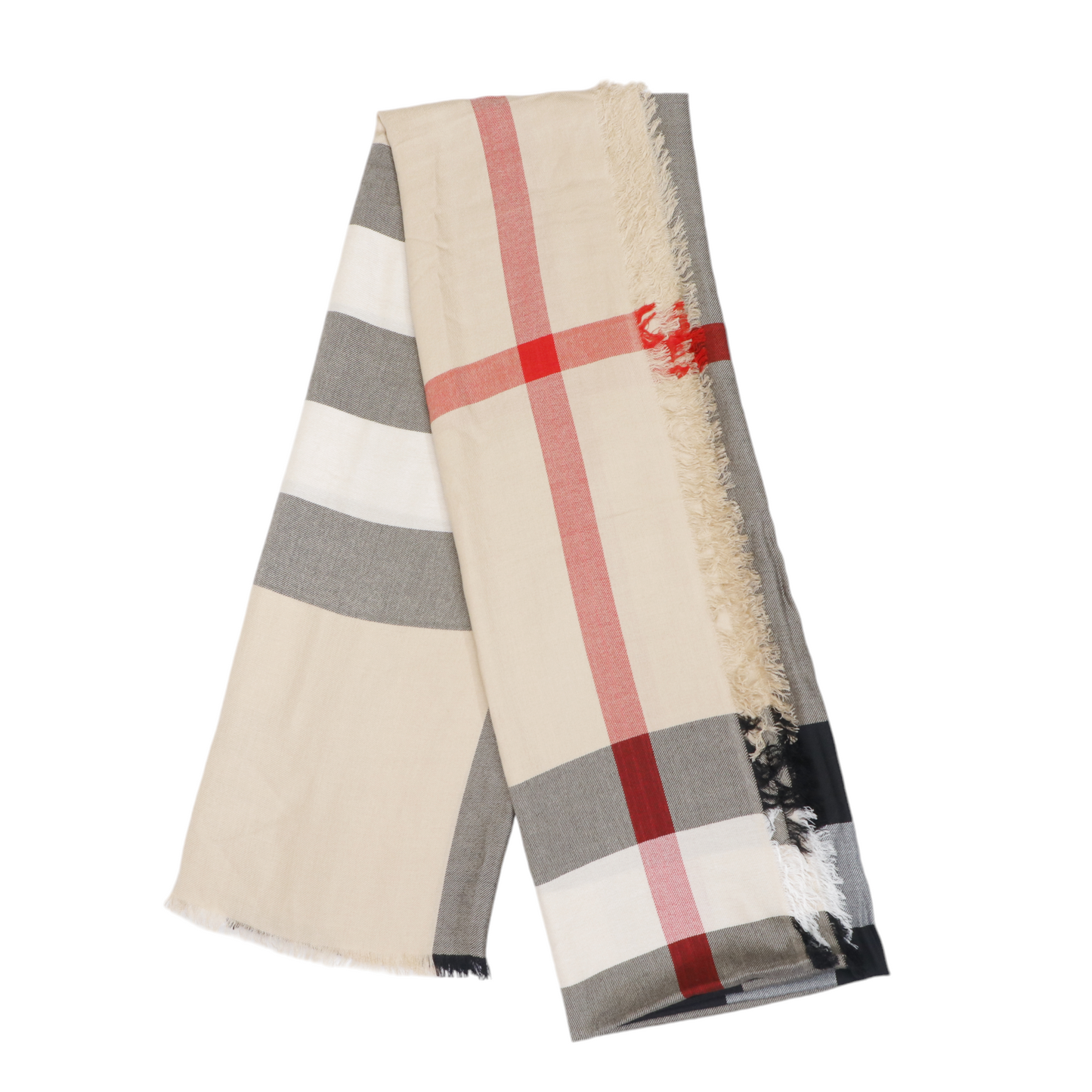 Burberry Plaid Print Shawl