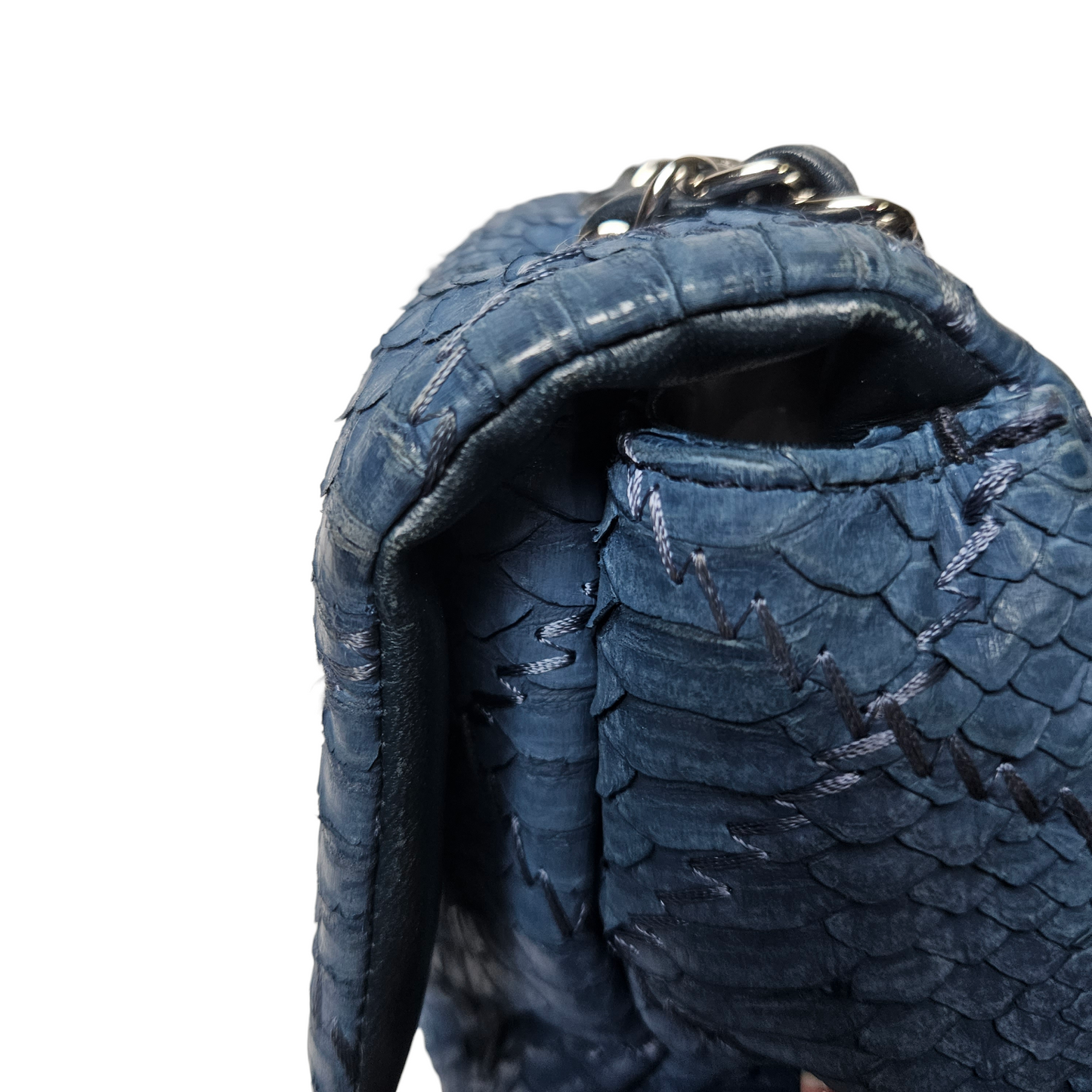 Chanel Classic Python Rectangular Flap Bag