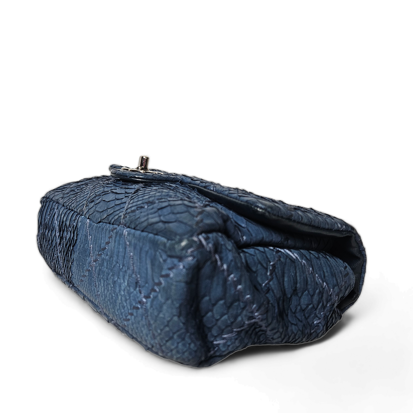 Chanel Classic Python Rectangular Flap Bag
