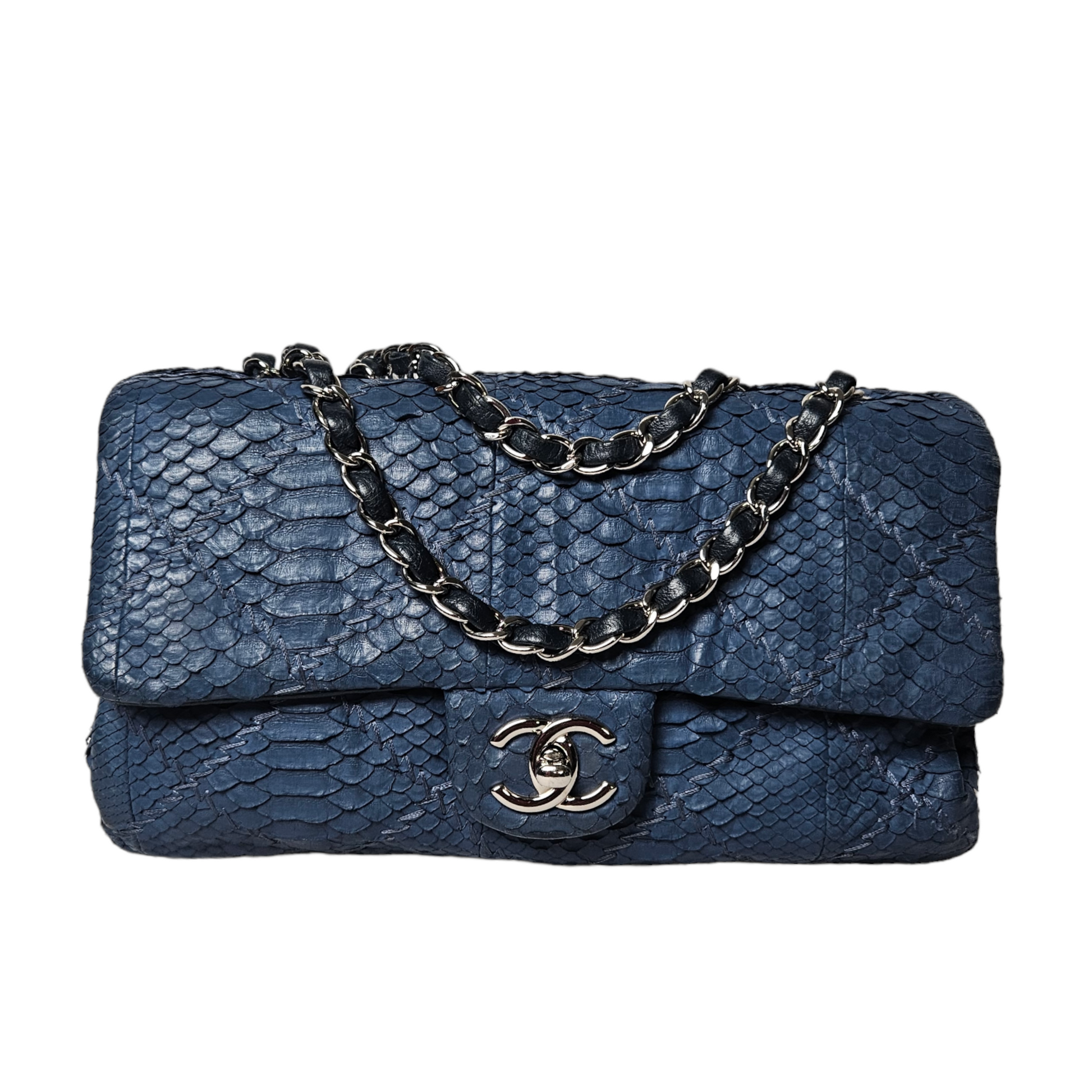 Chanel Classic Python Rectangular Flap Bag Luxe March India