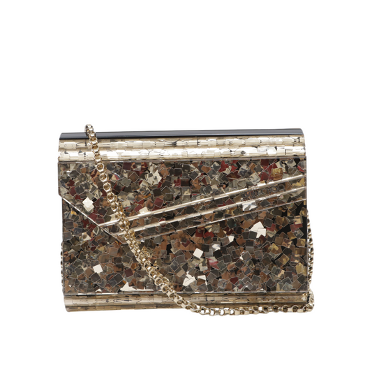 Jimmy Choo Acrylic Glitter Candy Bag