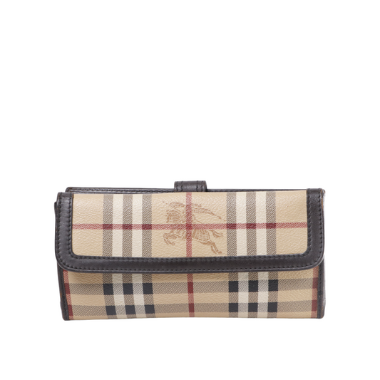 Burberry Check Continental Wallet