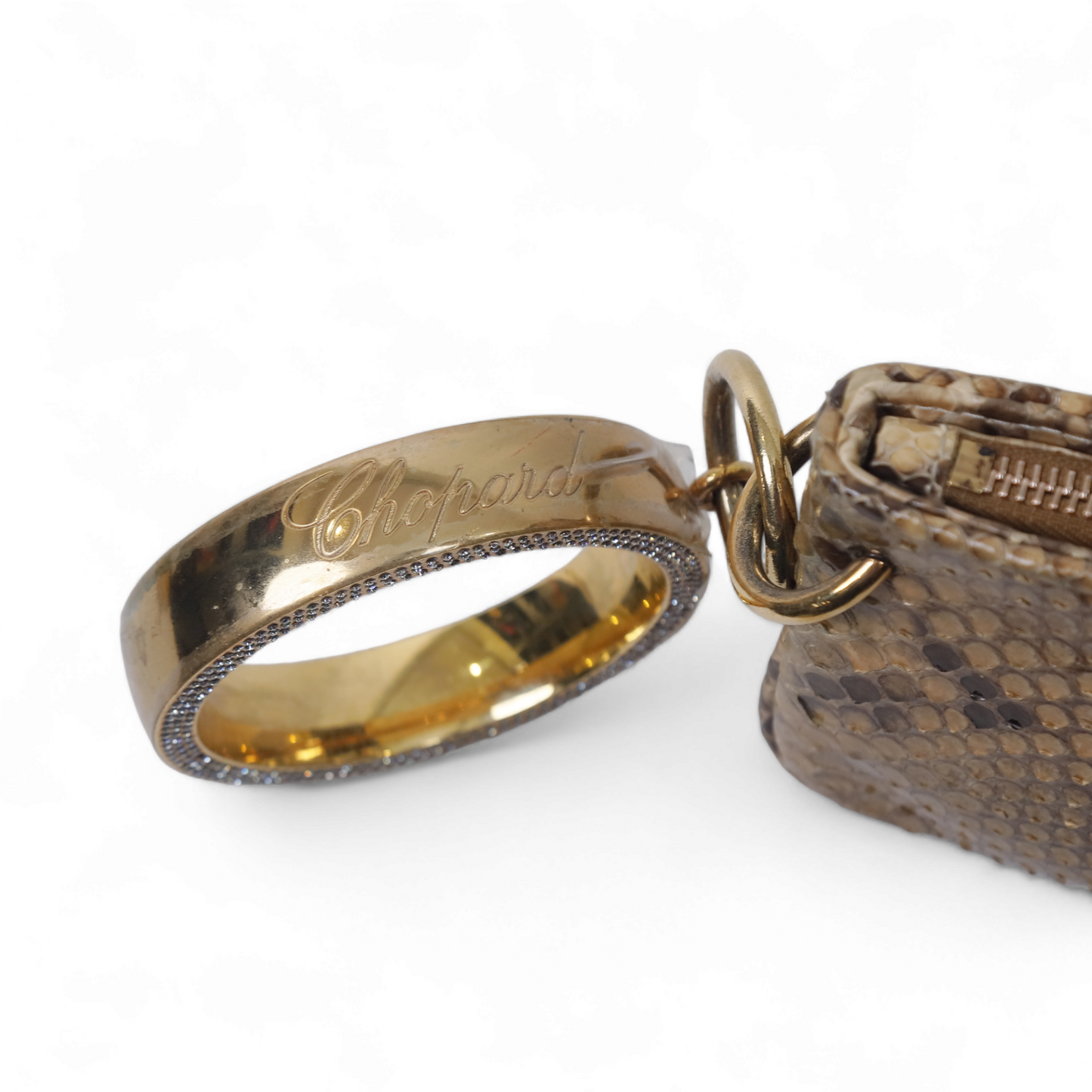 Chopard Python Leather Bangle Clutch