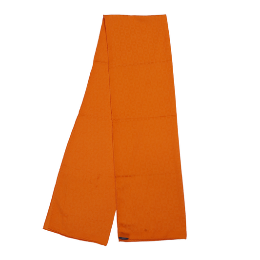 Hermès H Pattern Cashmere Orange Scarf
