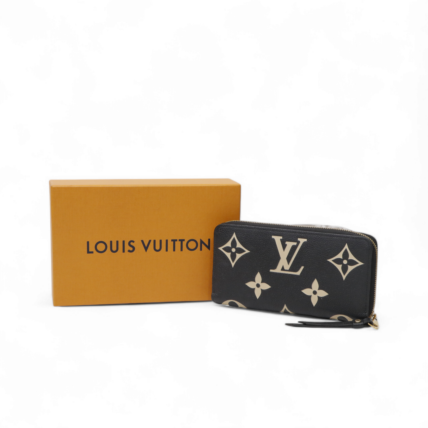 Louis Vuitton Monogram Giant Pattern Bicolor Empreinte Zippy Wallet