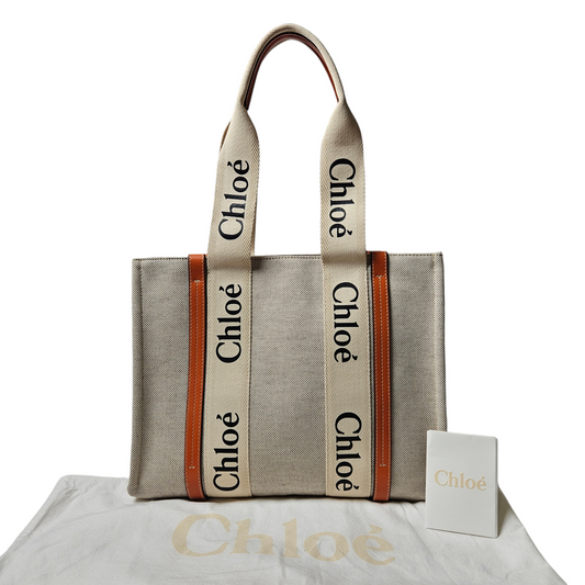 Chloe Canvas Medium Woody Tote