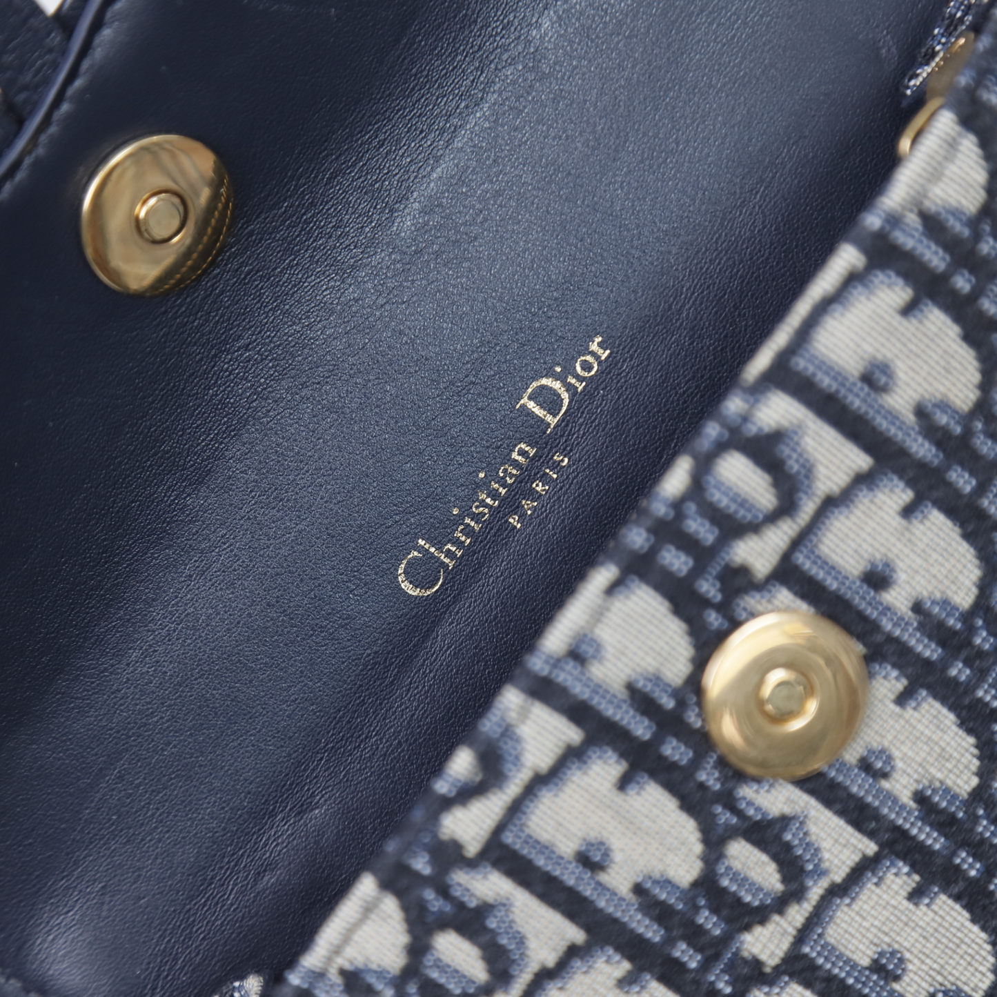 Christian Dior Blue Oblique Saddle Belt Bag