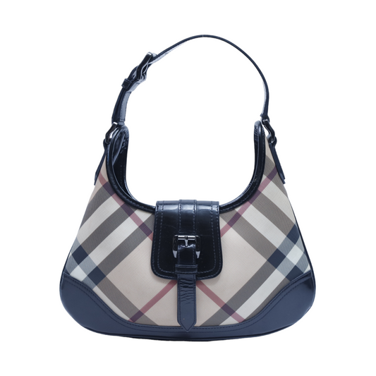 Burberry Brooke Classic Check Hobo Bag