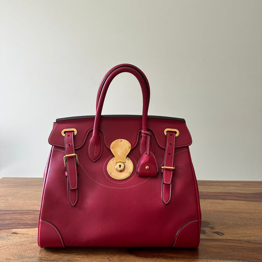 Ralph Lauren Leather Ricky 33 Handle Bag