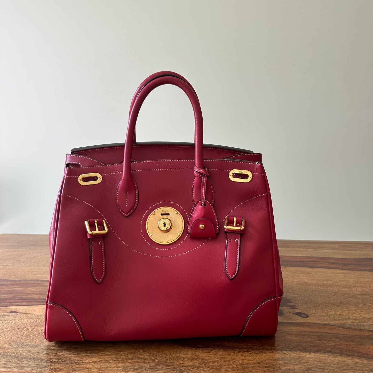 Ralph Lauren Leather Ricky 33 Handle Bag