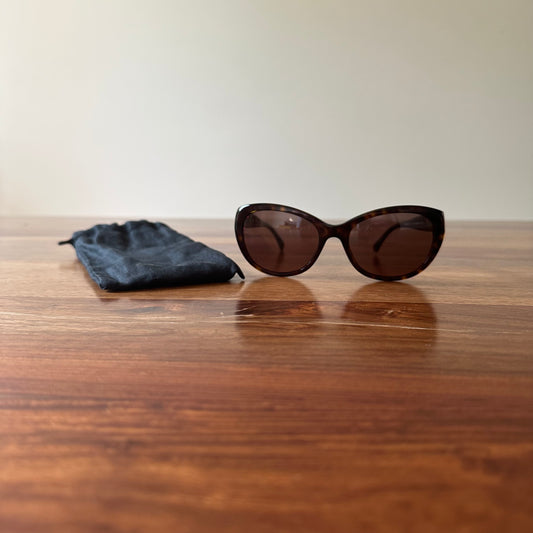Chanel Camellia Pearl Accent Sunglasses