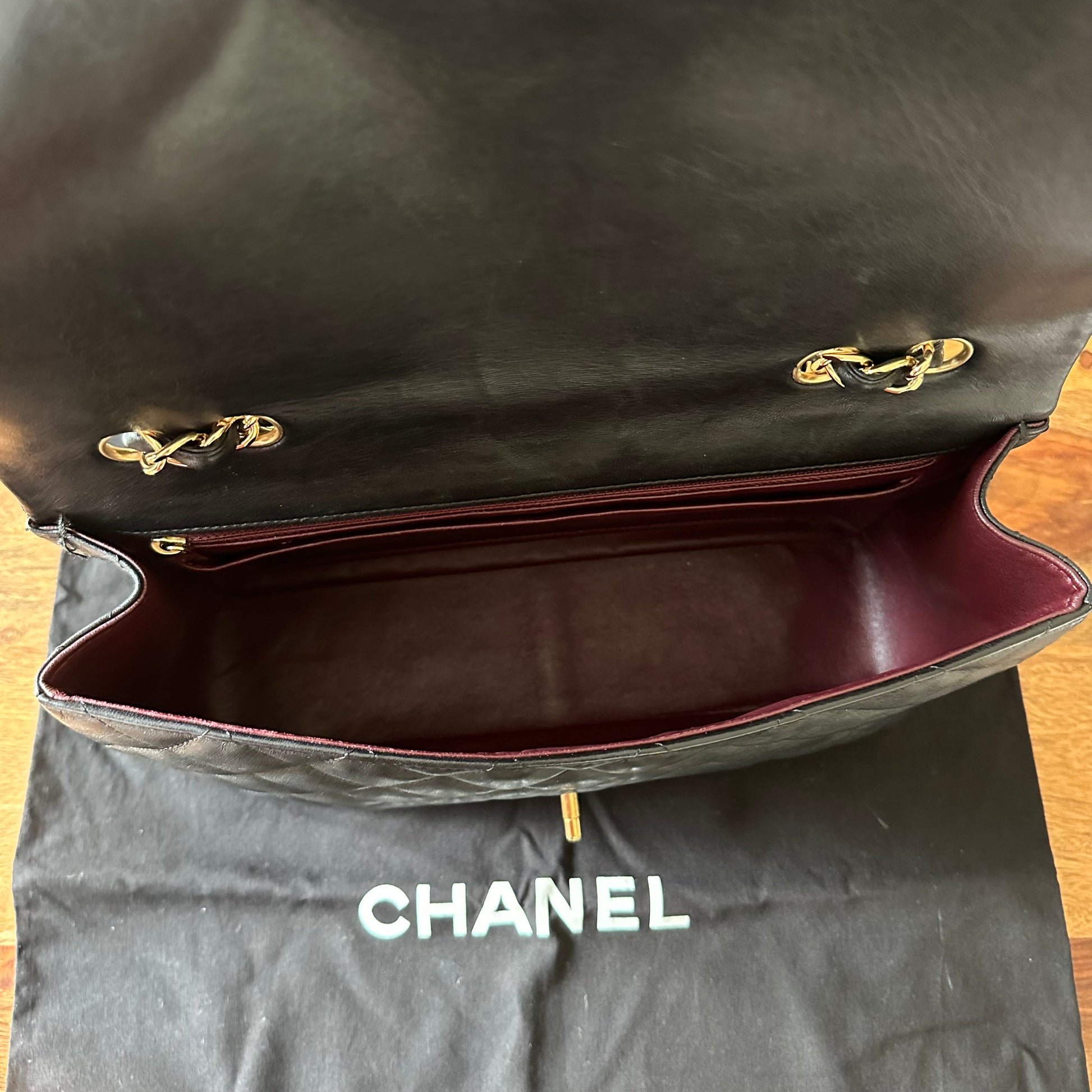 Chanel Black Single Flap Bag