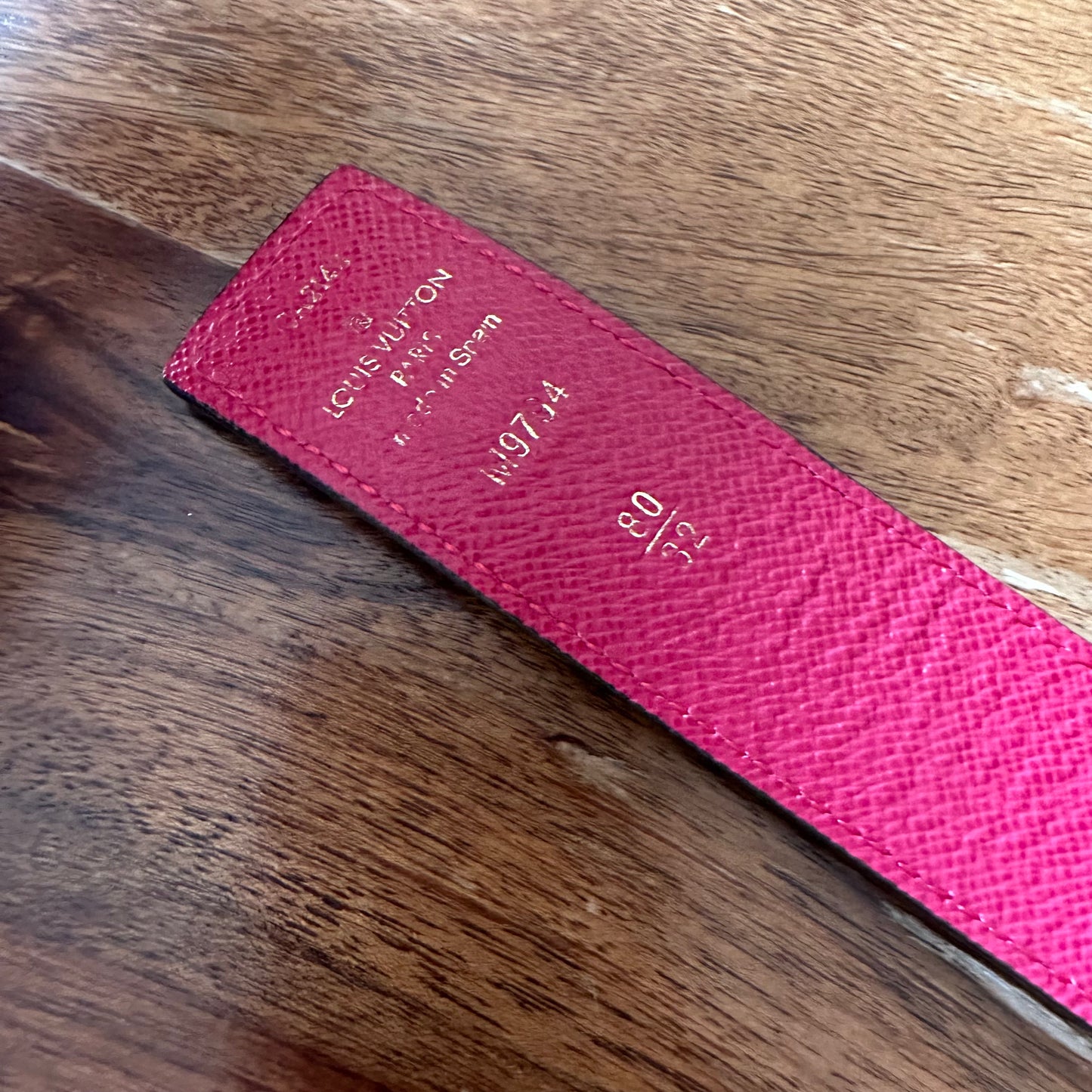 Louis Vuitton Limited Edition Reversible Initials Belt - Size 32