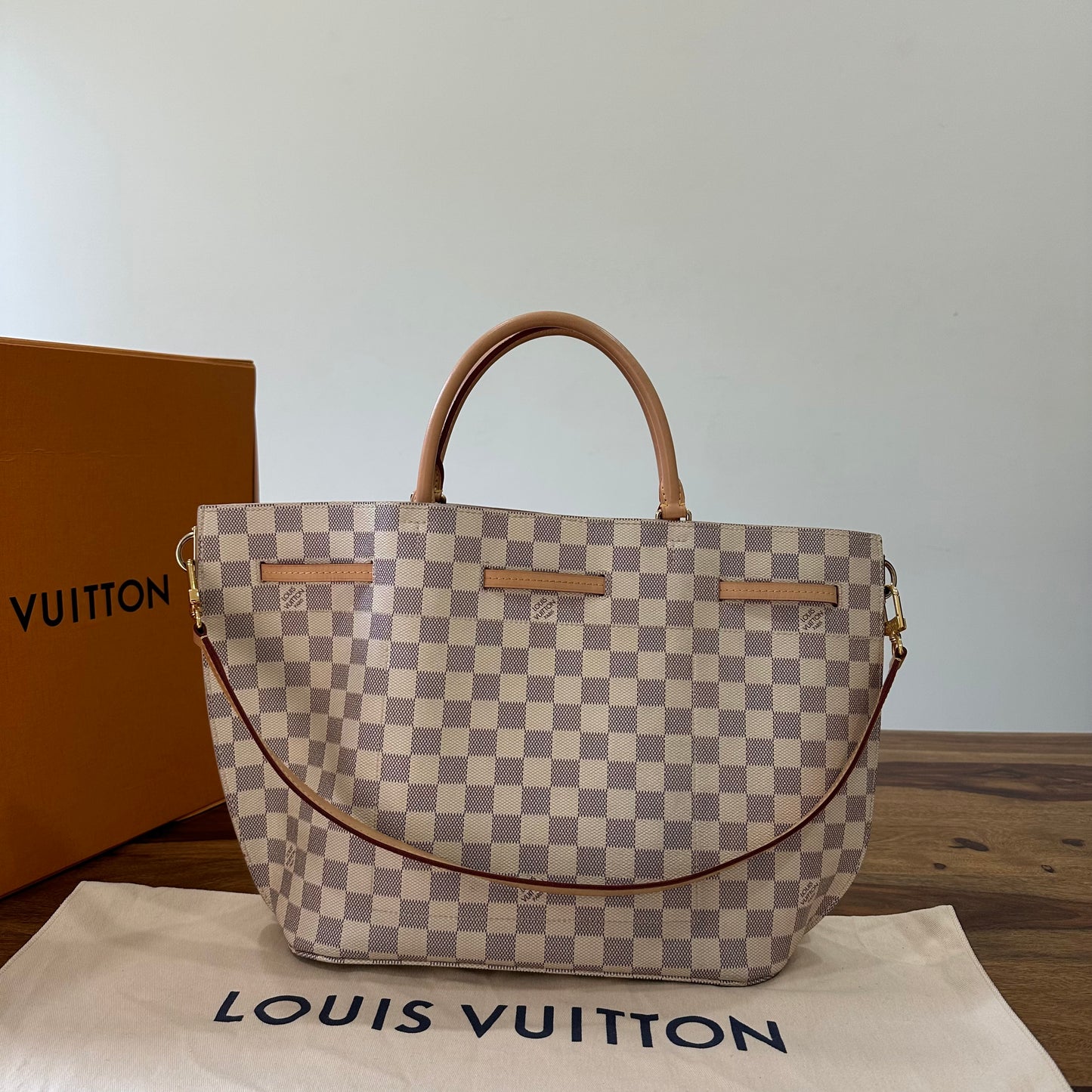 Louis Vuitton Girolata Bag in Damier Azur – Luxe Marché India