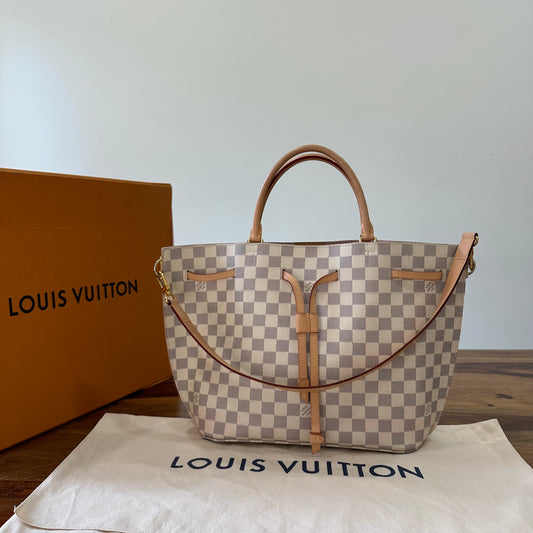 Louis Vuitton Girolata Bag in Damier Azur
