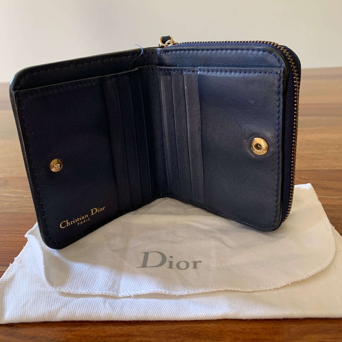 Christian Dior D Fence Wallet