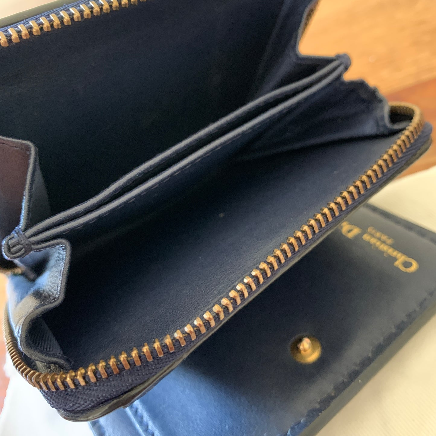 Christian Dior D Fence Wallet